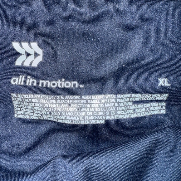 All in Motion Deep Blue Activewear - Picture 3 of 3